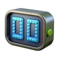 impressive contemporary Digital Clock Displaying Binary Code Transparent Background high quality png