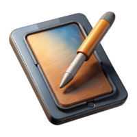 serene classic Digital Tablet Stylus Hovering Cutout Transparent Background genuine png