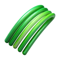 magnificent creative Dynamic Green Lines Transparent Element with Gradient detailed png