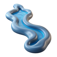 impressive classic Flowing Water Stream Cutout with Transparent Ripples high resolution png