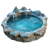 dramatic creative Frozen Lake Isolated on Transparent Background genuine png