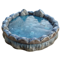 extraordinary vintage Frozen Lake Isolated on Transparent Background high resolution png
