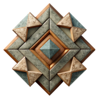dramatic classic Geometric Pattern Cutout with Abstract Shapes high resolution png