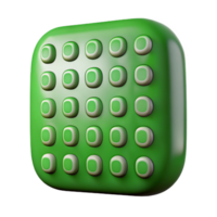 elegant modern Green Binary Code Matrix Isolated Element genuine png