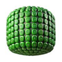vibrant abstract Green Binary Code Matrix Isolated Element professional png