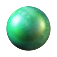 vibrant traditional Green Gradient Orb Isolated Element with Soft Glow detailed png