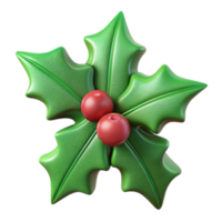 wonderful traditional Green Holly Leaf Cutout with Realistic Texture Transparent Background exclusive png