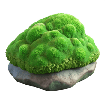 deslumbrante rústico verde musgo em Rocha textura Cortar fora Prêmio png