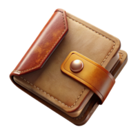 magnificent vintage Leather Wallet Open Top View Transparent Background professional png