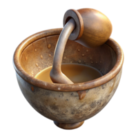 stunning abstract Mixing Bowl Isolated with Pouring Spout detailed png