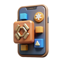 dramatic rustic Mobile App Development Code on Screen Cutout with Transparency high quality png