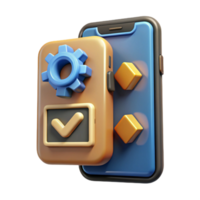 extraordinary abstract Mobile App Development Code on Screen Cutout with Transparency authentic png