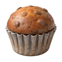 extraordinary rustic Muffin Isolated on Transparent Background high quality png