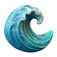 magnificent modern Ocean Wave Crest Isolated on Transparent Background detailed png