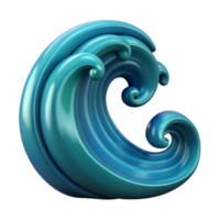 stunning modern Ocean Wave Curl Cutout Element high resolution png