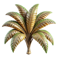 serene minimalist Palm Tree Leaves Transparent Background high quality png