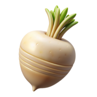 vibrant contemporary Parsnip Cutout with White Root original png