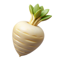 vibrant abstract Parsnip Cutout with White Root high quality png