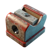 extraordinary abstract Pencil Sharpener with Shavings Isolated on White Background exclusive png