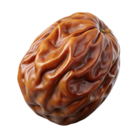 impressive artistic Raisin Brown Wrinkled Cutout on Transparent Background genuine png