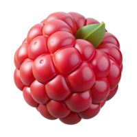 stunning contemporary Raspberry Red Single Isolated Element with Realistic Texture authentic png