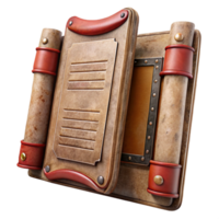 wonderful rustic Restaurant Menu Open Page Cutout authentic png