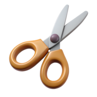 elegant rustic Scissors with Plastic Handles Transparent Background authentic png