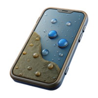 magnificent abstract Smartphone with Water Resistant Design Isolated high resolution png