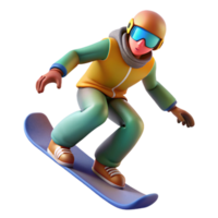 beautiful abstract Snowboarder Carving Turn Side Angle Transparent Background high resolution png