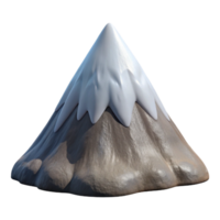 serene rustic Mountain Peak Snow Capped Cutout Element exclusive png