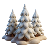 extraordinary artistic Snow Covered Pine Trees Isolated Element high quality png