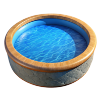 stunning rustic Swimming Pool Blue Water Surface Transparent Background original png