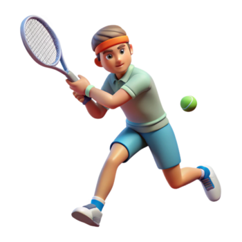 sereno minimalista tênis jogador revés tiro transparente fundo exclusivo png