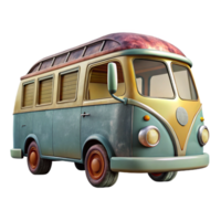 impressive artistic Tourist Bus with Open Top Transparent Element exclusive png