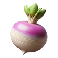 beautiful abstract Turnip Isolated with White Root exclusive png