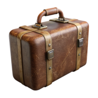 stunning modern Vintage Suitcase Side View Isolated Element authentic png