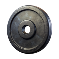 elegant modern Weight Plate Black Isolated Element with Circular Shape original png