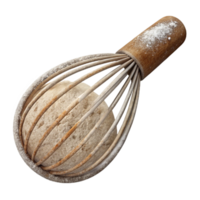 dramatic rustic Whisk Cutout with Flour Dust professional png