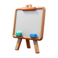 elegant creative Whiteboard with Erasable Markers Isolated on Transparent Background genuine png