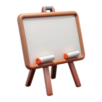 serene artistic Whiteboard with Erasable Markers Isolated on Transparent Background authentic png
