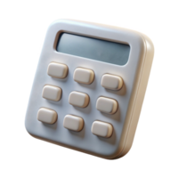extraordinary rustic White Calculator Side View Isolated Element original png