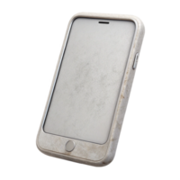 serene artistic White Smartphone Front View with Blank Screen Isolated exclusive png