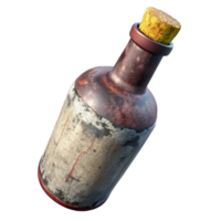 stunning abstract Wine Bottle with Cork Red Wine Isolated 4K png