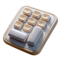 extraordinary abstract Wireless Keyboard with Numeric Keypad White Cutout premium png
