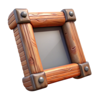 wonderful abstract Wooden Picture Frame Rustic Design Isolated Element high quality png