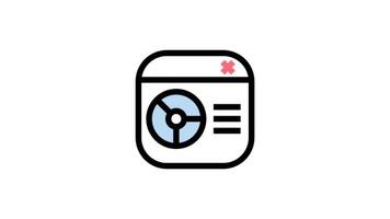Modern reporting dashboard animated icon - navigation motion design video