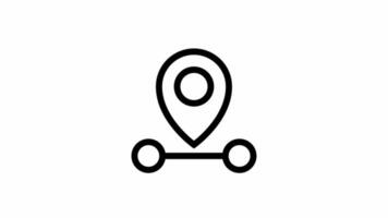 Modern Location pin direction animated - location and navigation motion design video