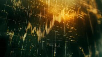 Abstract Technological Interface Showing Complex Data Visualization and Calculations Display photo