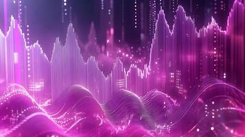 Intricate luminous visualization portraying complex digital information and abstract data photo