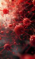 Microscopic exploration of cancer cells propagation exhibiting complex cellular morphology photo